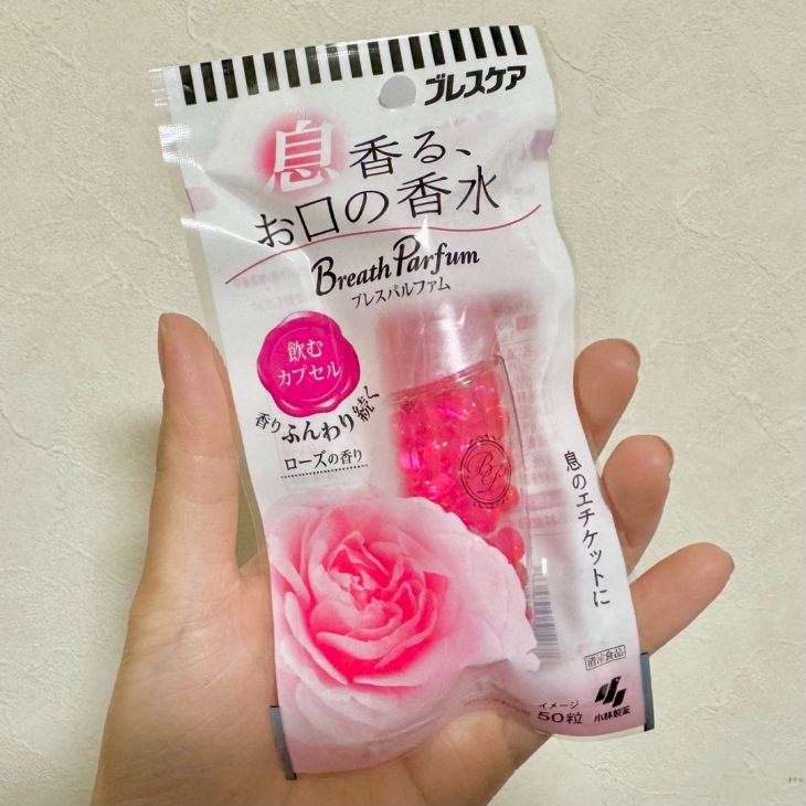 BREATH PARFUM Rose: a capsule breath freshener in Japan